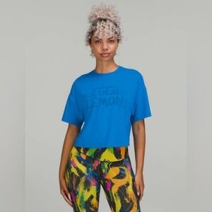 Lululemon Abrasion-Resistant Training T-Shirt *Ed Curtis - Poolside * Flaw